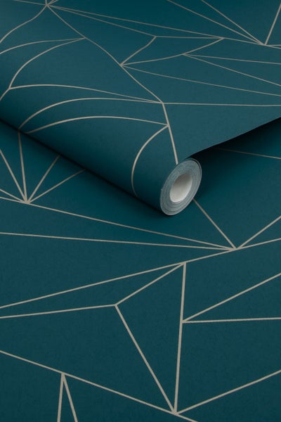 Next Vliestapete | Scatter Geo - Teal - 10mx52cm