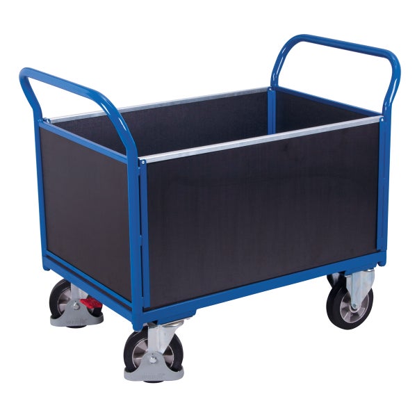 VARIOfit Vierwandwagen mit Siebdruckplatte 1000kg Tragkraft 1195x750mm