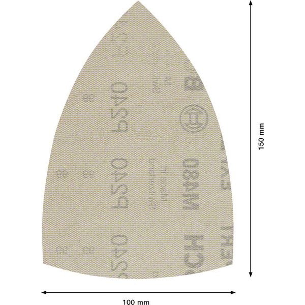 Bosch EXPERT M480 Schleifnetz, 100 x 150 mm, K 240, 50 Stück - 2608901626
