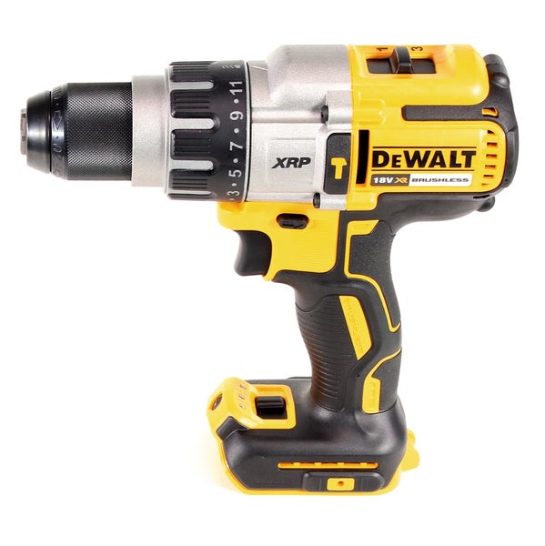Akku-Schlagbohrschrauber DeWALT 18 Volt Brushless XRP mit Schnellspannbohrfutter und ergonomischem Griff.
