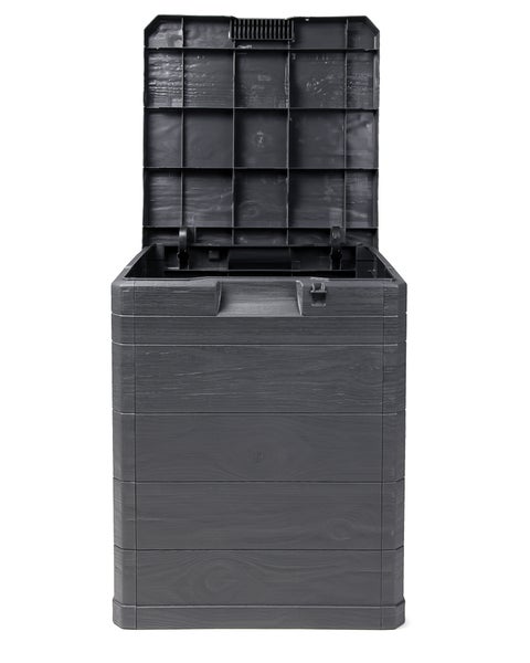 Ondis24 Kissenbox Madera Mini anthrazit, Aufbewahrungsbox, Box