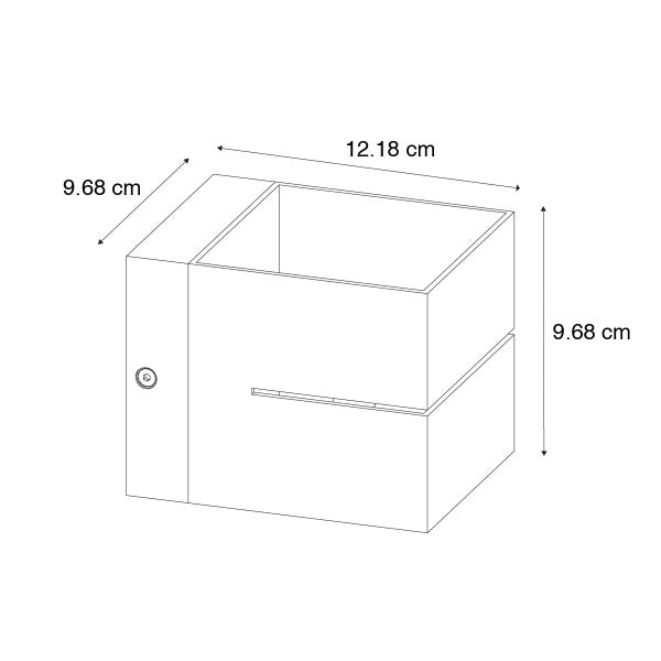 Set mit 4 Smart Wandleuchten Dunkelbronze 9,7 cm Inkl. WiFi G9 - Transfer Groove