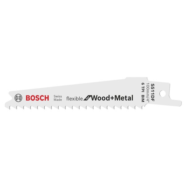 Bosch 5x Säbelsägeblatt S 511 DF Flexible for Wood and Metal - 2608657723