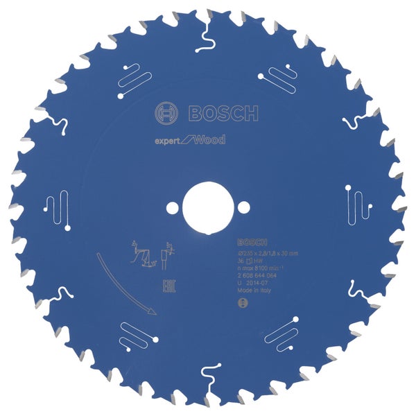 Bosch Kreissägeblatt Expert for Wood für Handkreissägen 235 x 30 x 2,8 mm 36 - 2608644064