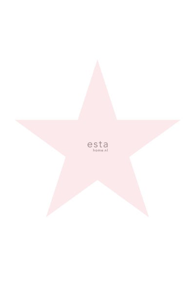 ESTAhome Fototapete großer Stern Hellrosa - 1,86 x 2,79 m - 158851