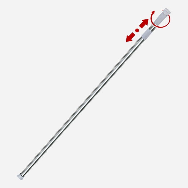 Teleskop-Duschstange  135-235 cm. Ø 25 mm Chrom