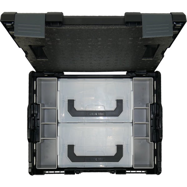 Infografik für Pflanzendünger mit Purgrün Logo. Magnesium, Tonmineralien und Kalium fördern kräftige Sträucher und hochwertige Früchte.