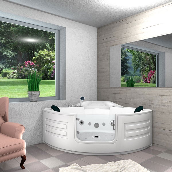 Whirlpool Badewanne Wanne W70H-TH-SC 150x150cm mit Tür