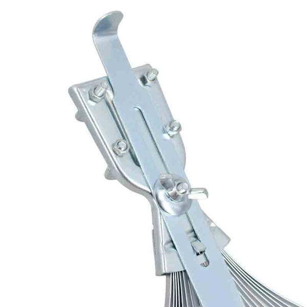 Laubbesen (verzinktes Metall, verstellbar) mit Schlaufenbefestigung