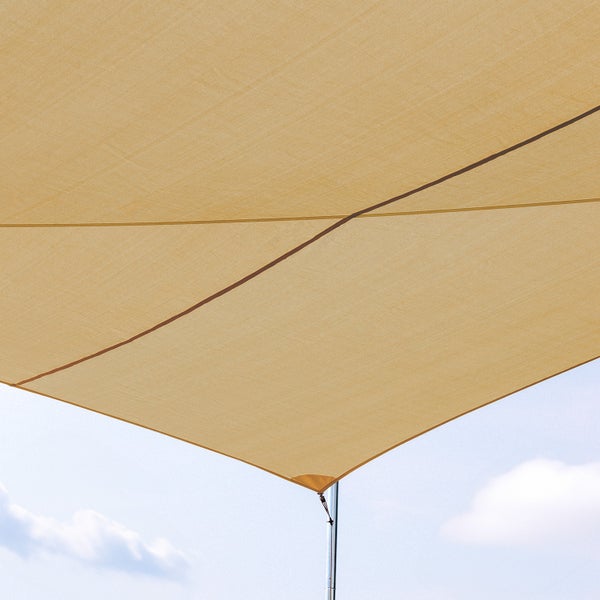 Sonnensegel Luftduchlässig Beige Rechteck 300x200 cm - Maanta® Ez Breez
