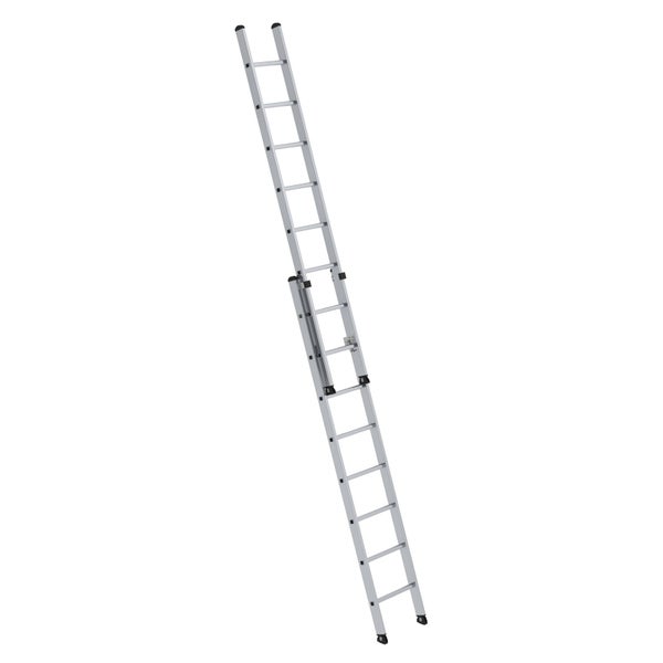 Munk Aluminium-Schiebeleiter 2-teilig ohne Traverse 2x8 Sprossen