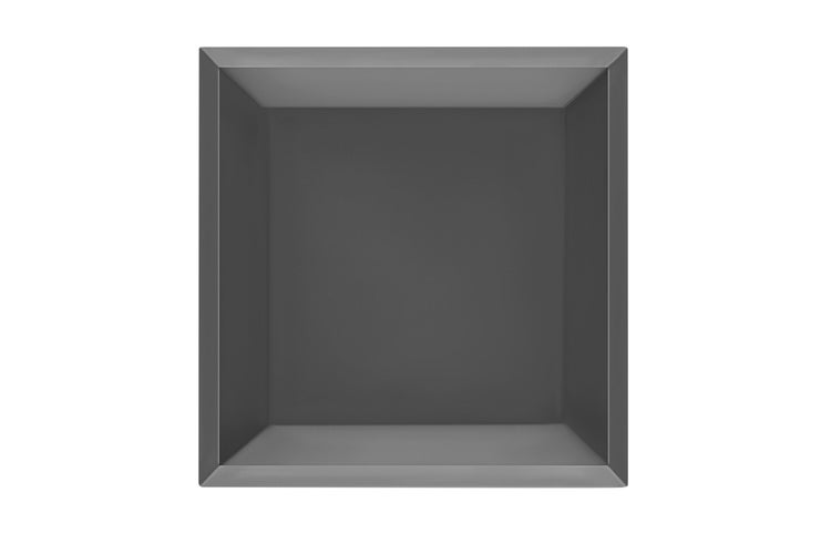 The Favilla Firesheet Feuerschale Schwarz – Feuerstelle aus Stahl für Garten & Terrasse – 77 x 77 x 32 cm – Pulverbeschichtet & Wetterfest – Modernes Design – Keine Montage nötig