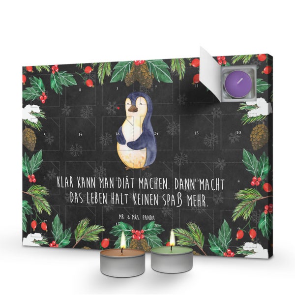 Mr. & Mrs. Panda Duftkerzen Adventskalender Pinguin Diät - Schwarz