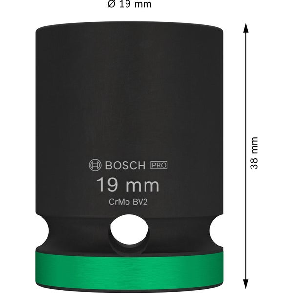 Bosch PRO Impact Socket 1/2 19 mm Standard - 2608003050