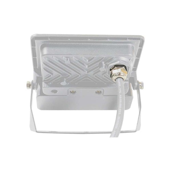 Rückansicht eines LED-Strahlers mit Kabelanschluss