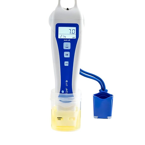 Bluelab pH-Messgerät Pen mit Temperaturanzeige – Präzise pH & Temperatur, Doppelte Elektroden, Inklusive Eichlösungen