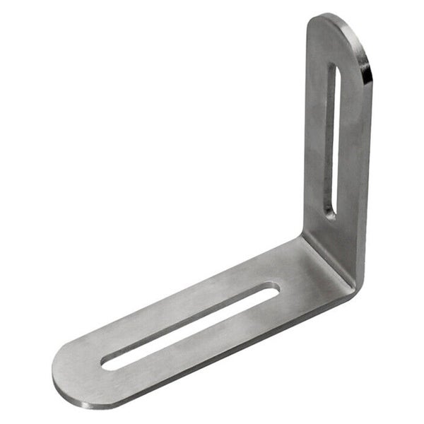 Winkelverbinder aus Metall mit Langloch zur flexiblen Montage und Befestigung im Heimwerkerbereich