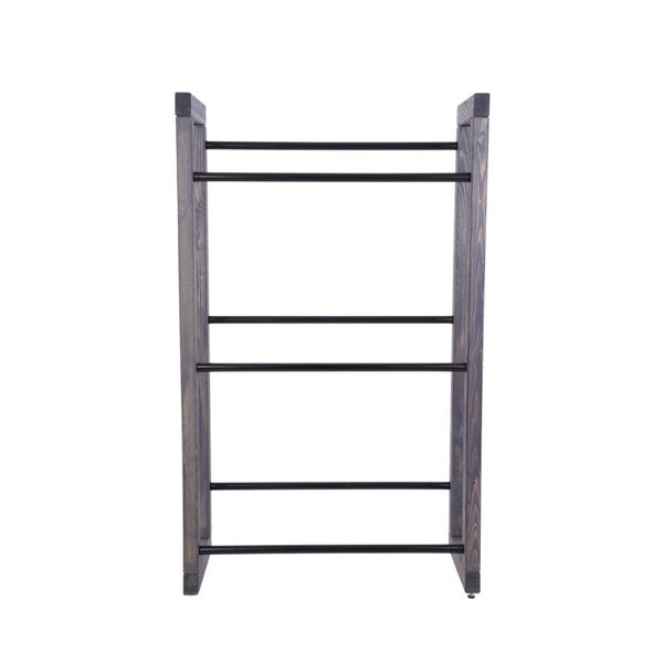PROREGAL Getränkekistenregal HARZ HxBxT 137x82x35cm 6 Kisten auf 3 Ebenen Massives Kiefernholz Grau geölt