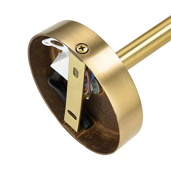 Detailaufnahme der Befestigung einer Leuchte