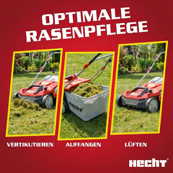 Rasentraktor mit verschiedenen Funktionen zur optimalen Rasenpflege