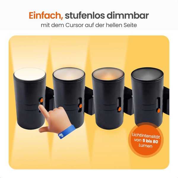 Goliving Nachtlichtsockel - 2 Stück - Steckerleuchten - 10,7 x 9,3 cm - Erwachsene - obere und untere Beleuchtung - dimmbar - Tag- und Nachtsensor - Steckerleuchte - Schwarz