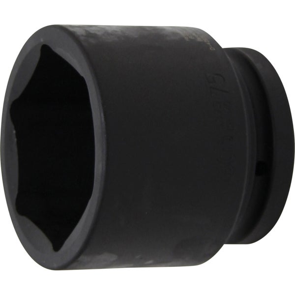 BGS Kraft-Steckschlüssel-Einsatz Sechskant Antrieb Innenvierkant 25 mm (1) SW 75 mm - 5875