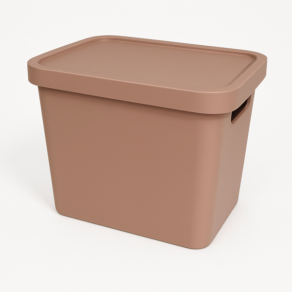 Aufbewahrungsbox aus Kunststoff mit Deckel