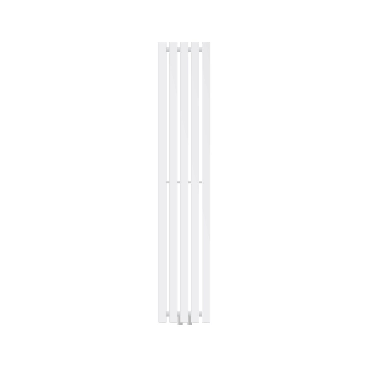 LuxeBath Designheizkörper Stella 1400 x 260 mm, Weiß, Paneelheizkörper mit Mittelanschluss, Einlagig, Flach, Vertikal, Badheizkörper Röhrenheizkörper Flachheizkörper Badezimmer Heizung Bad Wandheizung
