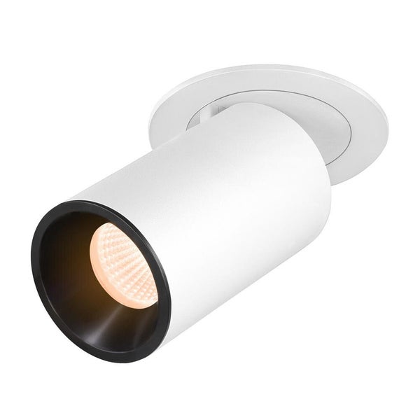 LED Deckeneinbauspot Numinos Projector M in Weiß und Schwarz 17,5W 1460lm 2700K 55°