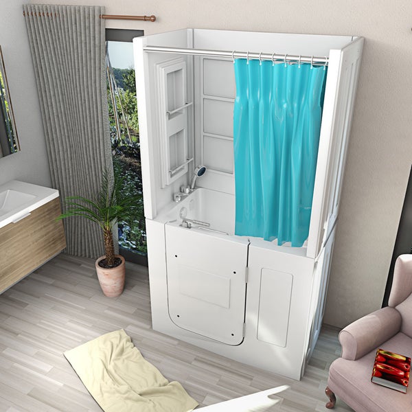 Senioren Dusche Sitzwanne mit Tür Seniorenwanne S08D-B-R