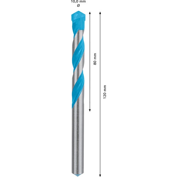 Fliesenbohrer mit 10 Millimeter Durchmesser und 120 Millimeter Länge