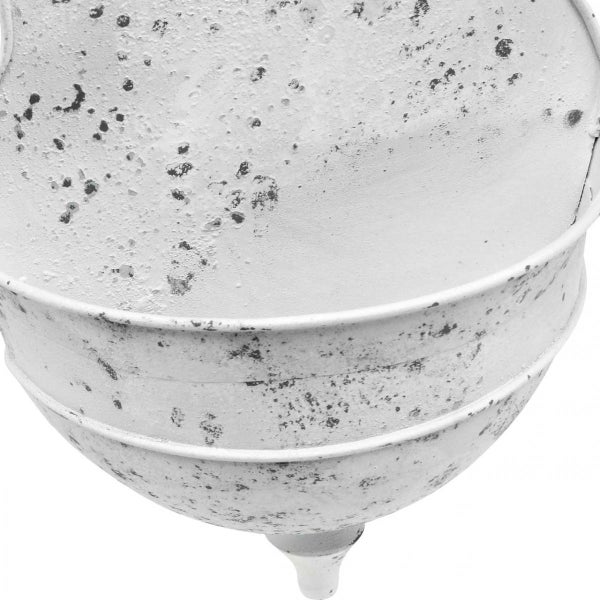 Metall Pflanzgefäß mit Antik-Finish