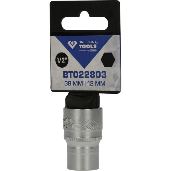 BRILLIANT TOOLS 1/2 Sechskant-Stecknuss 12 mm - BT022803