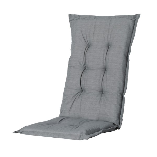 Gartenstuhlauflage Basic grau - Ca. 105x50 cm - 4er-Set