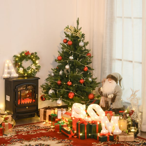 HOMCOM Weihnachtsbaum, Ø85 x 120H cm, PVC, Grün