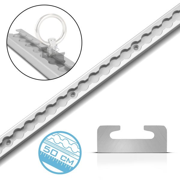 Zurrschiene 50 cm Airlineschiene Befestigungsschiene aus Aluminium