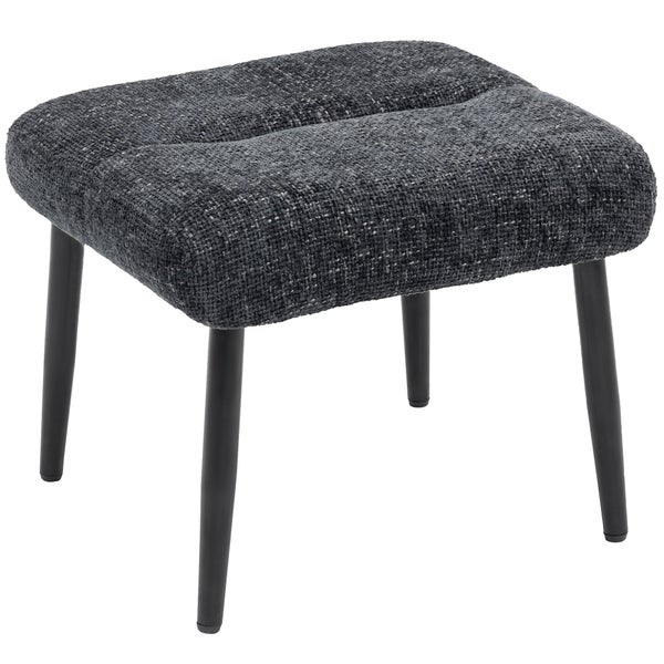 Gepolsterter Hocker mit Chenille-Stoff und 10 cm dicker Schaumstoffpolsterung