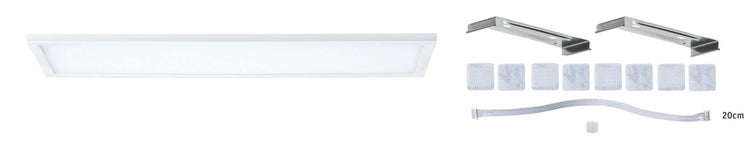 LED Unterschrankleuchte Ace eckig 300x7mm 520lm 2700K Weiß, Satin dimmbar