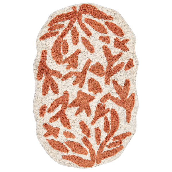 Badematte DERIK Orange 60 x 90 cm Baumwolle