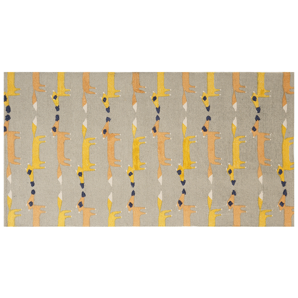 Kinderteppich BANKGO Grau 80 x 150 cm Baumwolle