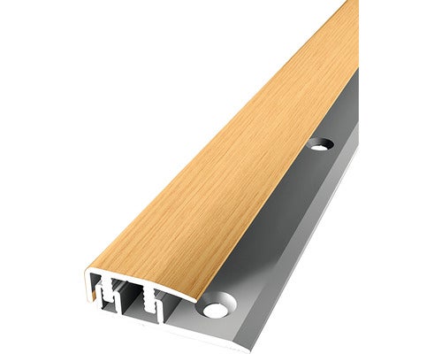 Endprofil 577V Alu mit Holzdekor Eiche hell 270 cm