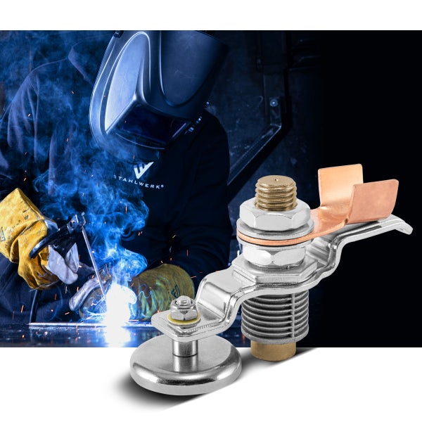 STAHLWERK Magnetische Masseklemme und Erdungsklemme EC-600 ST belastbar bis 600A