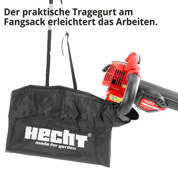 Laubsauger mit Fangsack und Tragegurt