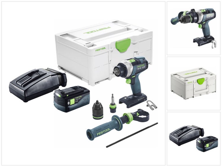 Festool TDC 18/4 I-Basic Akku Bohrschrauber 18 V 75 Nm Brushless + 1x Akku 5,0 Ah + Ladegerät + Systainer