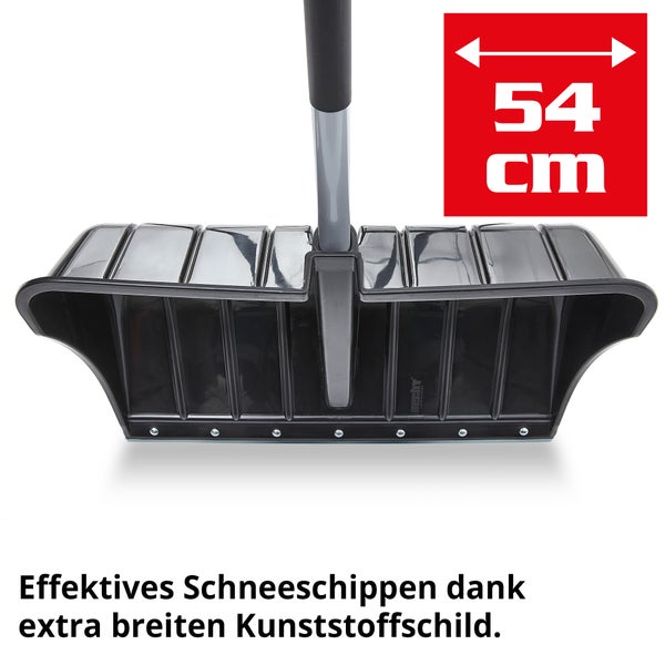 Schneeschieber mit extra breitem Kunststoffschild, 54 cm