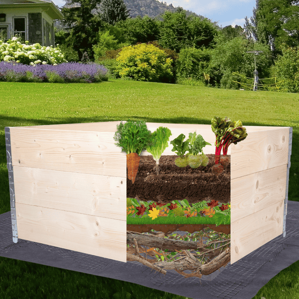 Hochbeetkisten GrowBox HxBxT 60x60x40 cm 3 Ebenen Holz Imprägniert