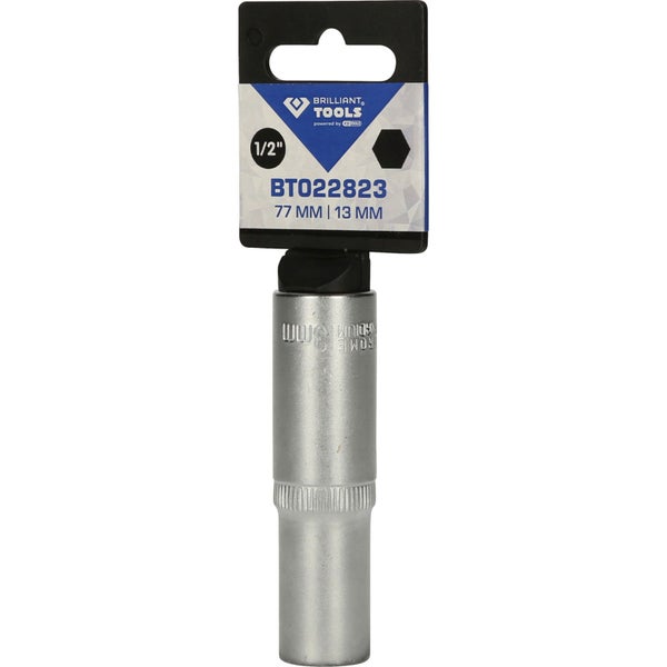 BRILLIANT TOOLS 1/2 Sechskant-Stecknuss lange Ausführung 13 mm - BT022823