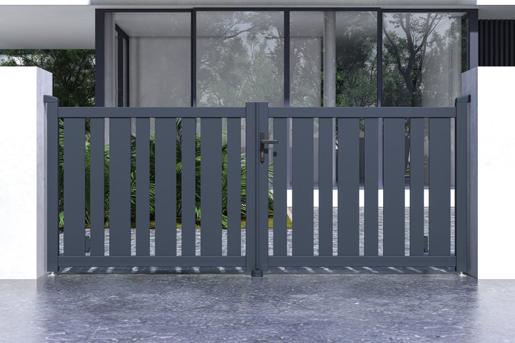 Doppelflügeltor aus aluminium 3m VEYMONT 300B120