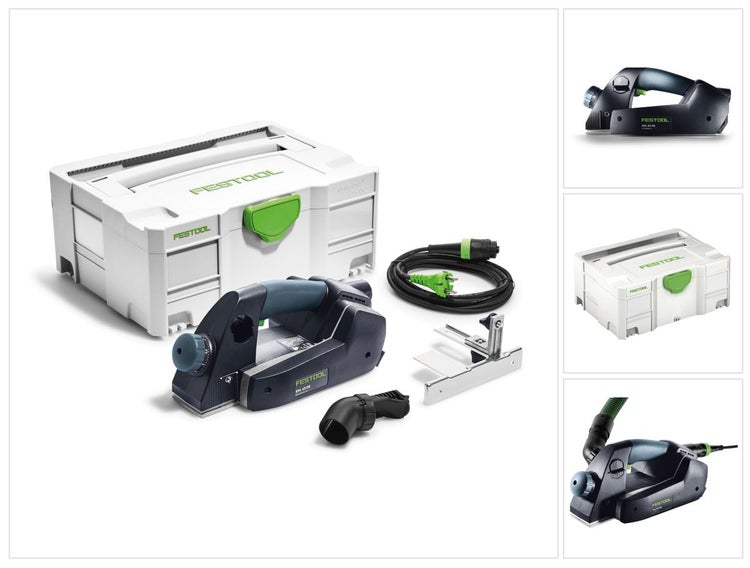 Festool EHL 65 EQ-Plus Elektrohobel im Set mit Zubehör und Transportkoffer