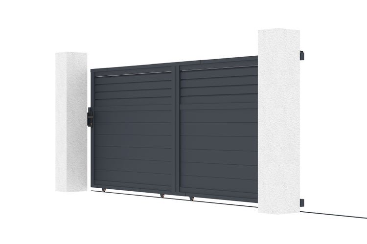 Schiebetor aus Aluminium 4m CARPATIA 400C160 Grau